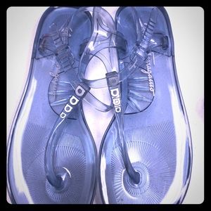 Salvatore Ferragamo Blue jelly sandals